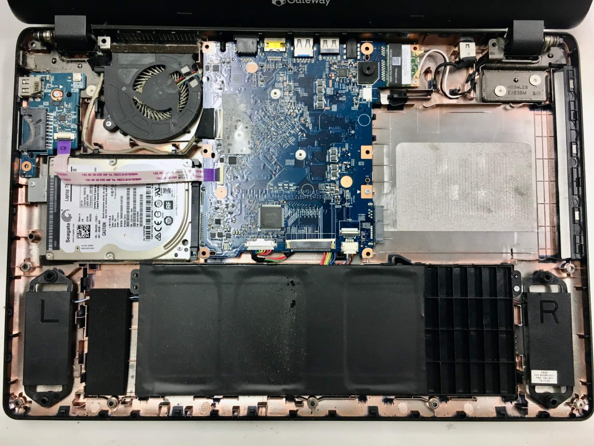 データのみ取り出し成功】Gateway NE512-F14D/F 電源入らない