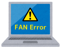 FAN Errorと表示されて起動しない