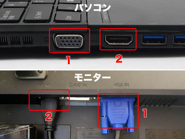 入力・出力端子の種類を変えてみる