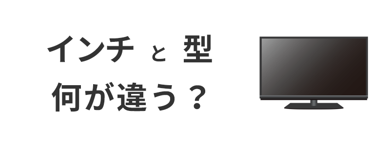 テレビのインチとサイズ