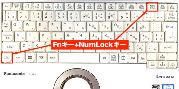 FnとNumLock