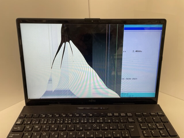 元液晶状態を確認