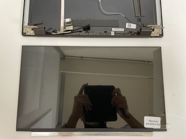 交換液晶の準備