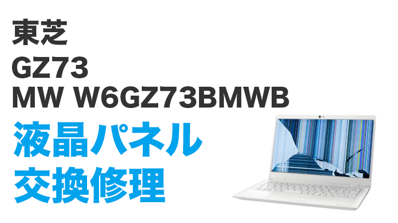 東芝 GZ73/MW W6GZ73BMWBの画面交換の手順